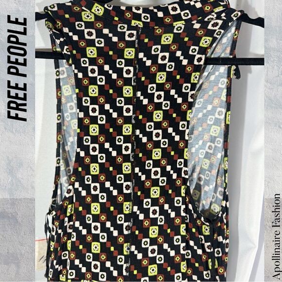 FREE PEOPLE SHAYLA HALTER JUMPSUIT IN BLACK COMBO SMALL NWT - Picture 7 of 9